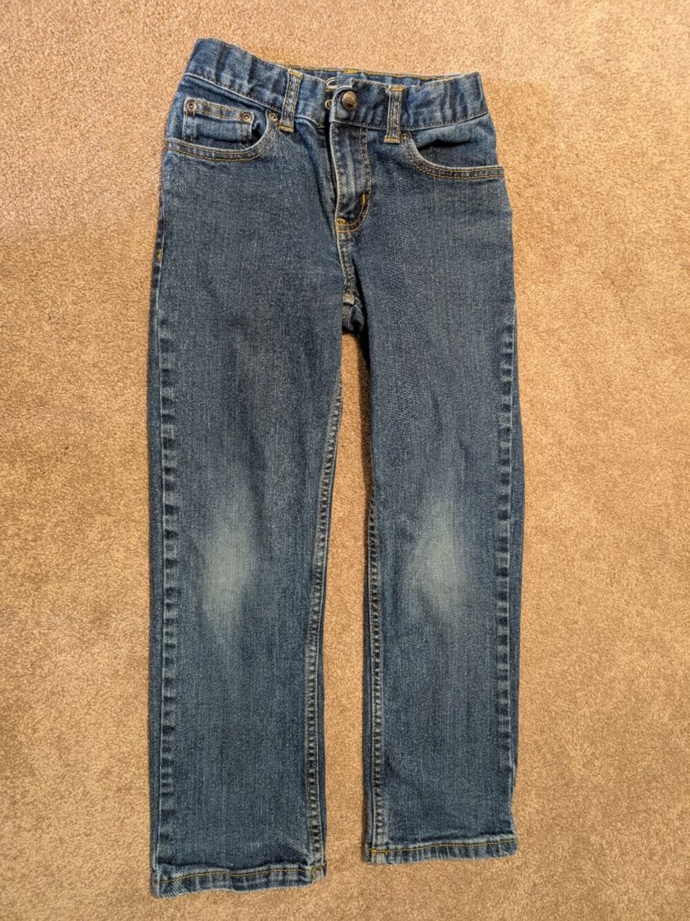 Relaxed fit jeans size 7 blue 98% cotton
